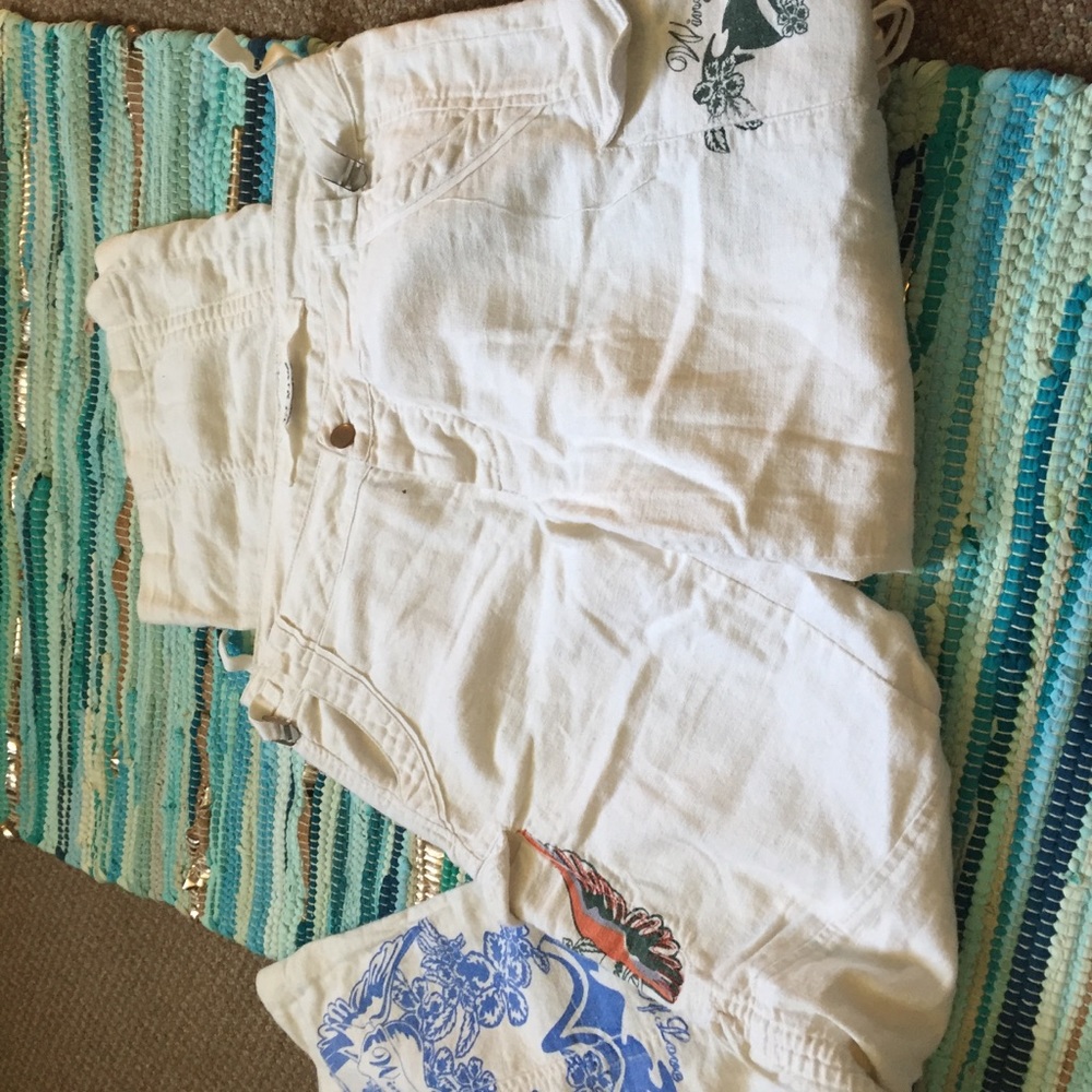 Da-Nang Wings of Love White Cargo Pants